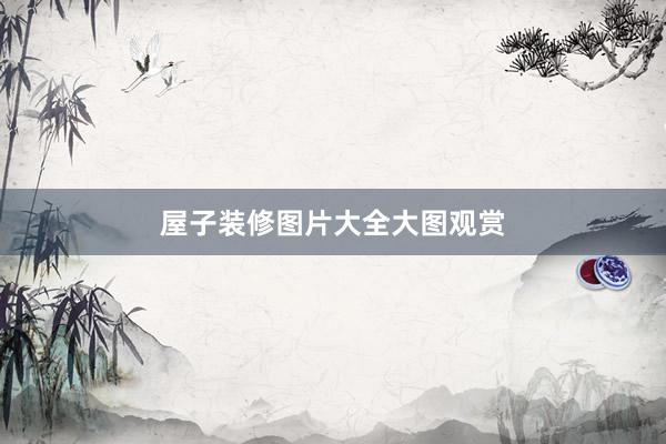 屋子装修图片大全大图观赏